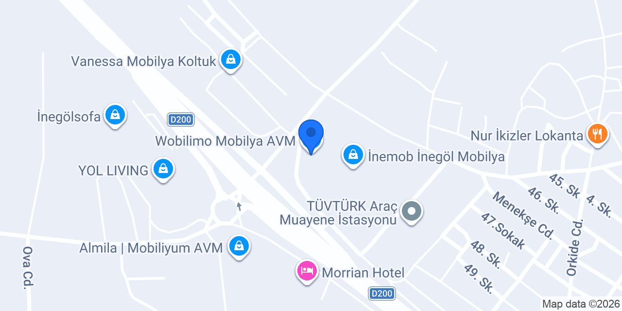 Mobilyaseti.com - İnegöl Mobilya konumu