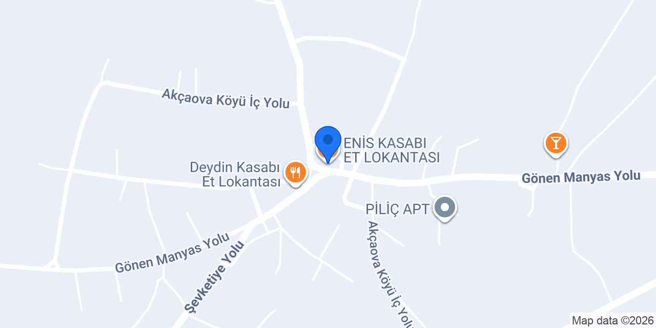 ENİS KASABI ET LOKANTASI konumu