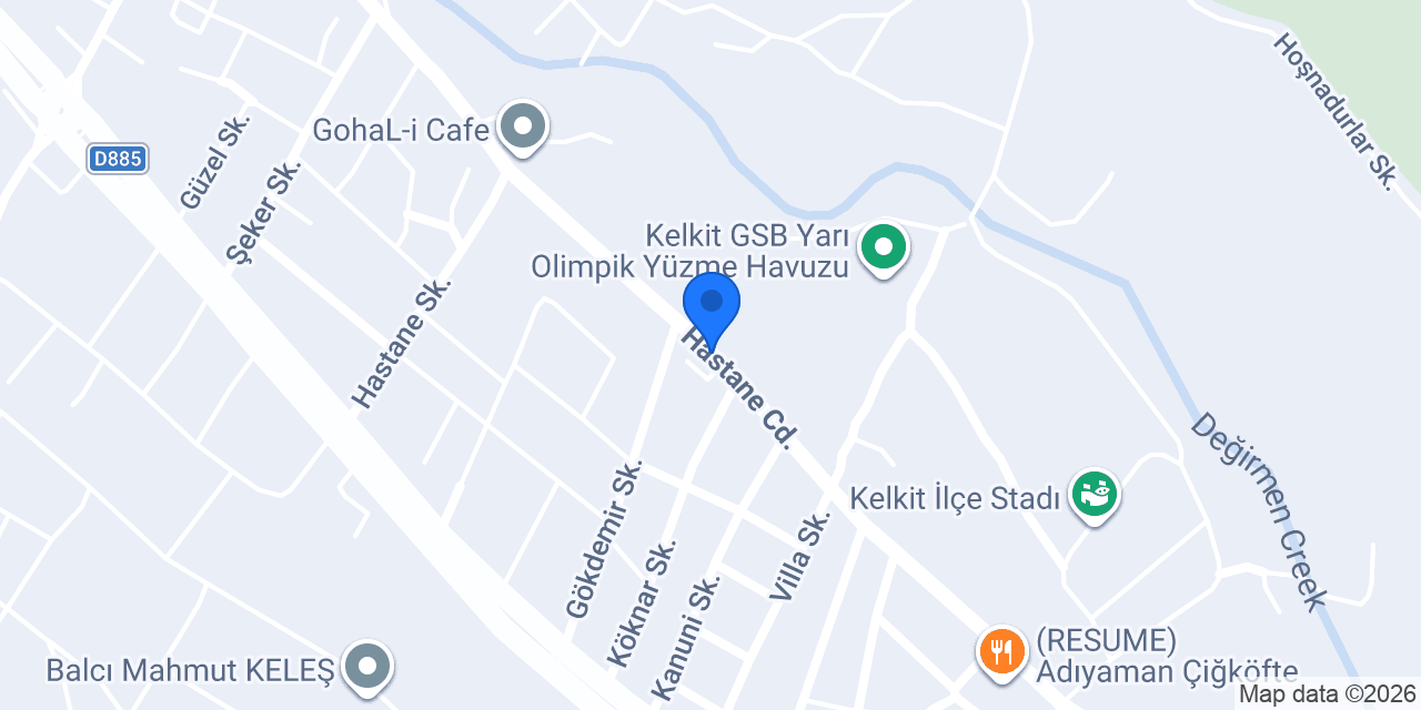 Kelkit Aile Sağlık Mer. konumu