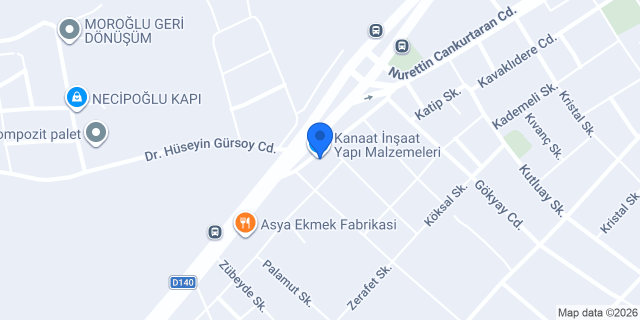 Kanaat İnşaat Yapı Malzemeleri konumu