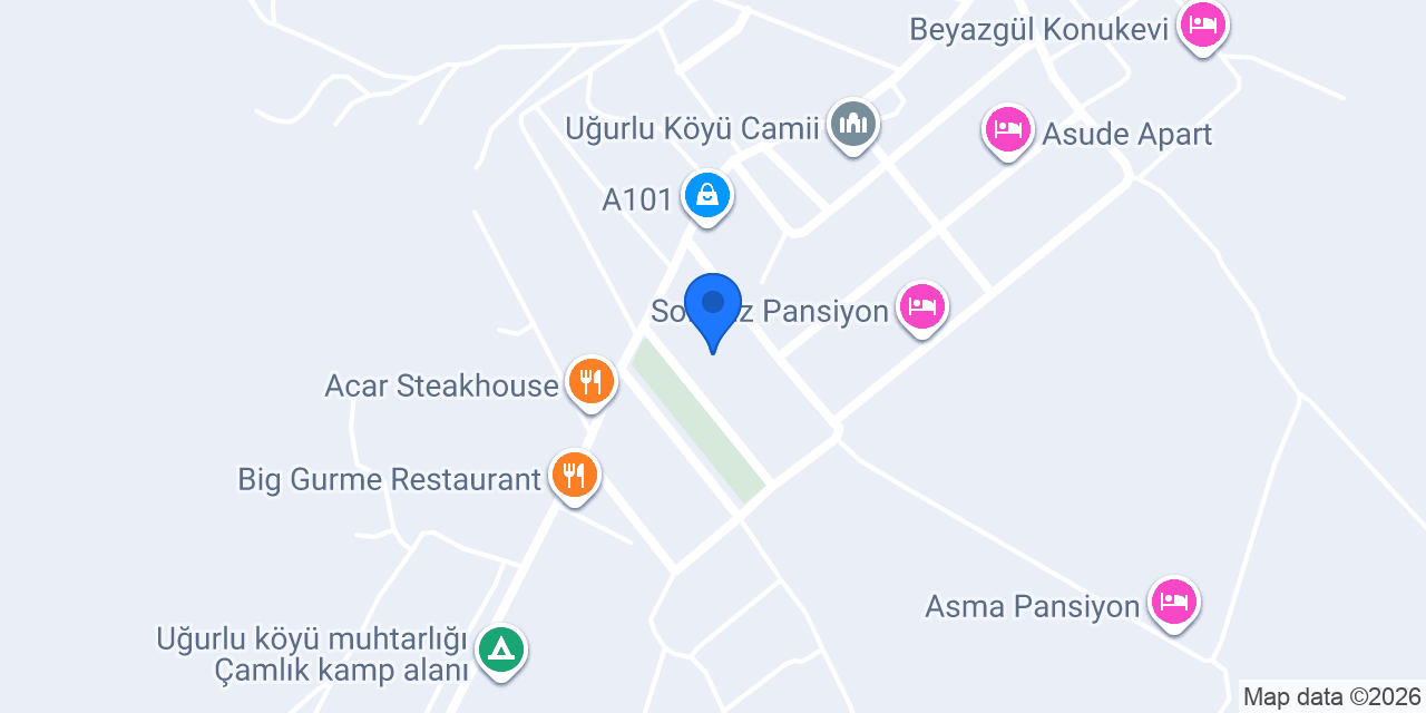 Aysun Pansiyon konumu