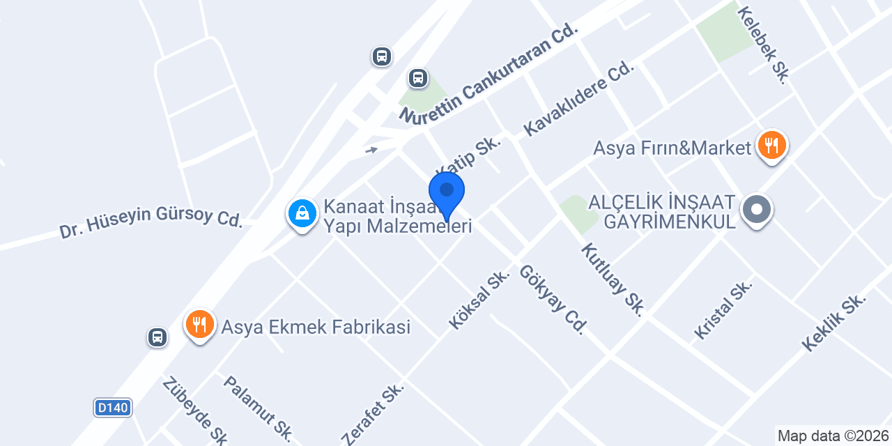 Akyurt İnşaat Emlak Borsası konumu