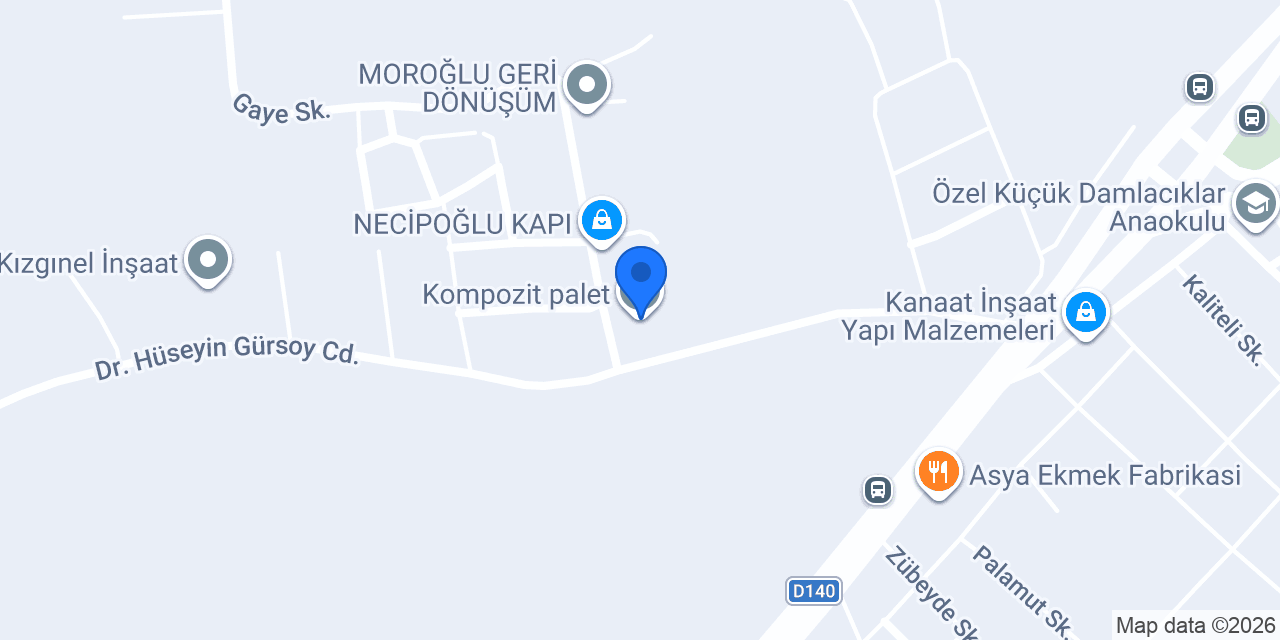 Kompozit palet konumu