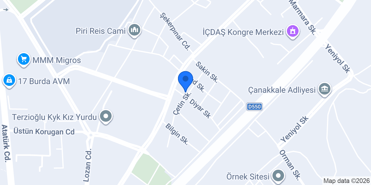 Avukat Onat ÖZTÜRK konumu