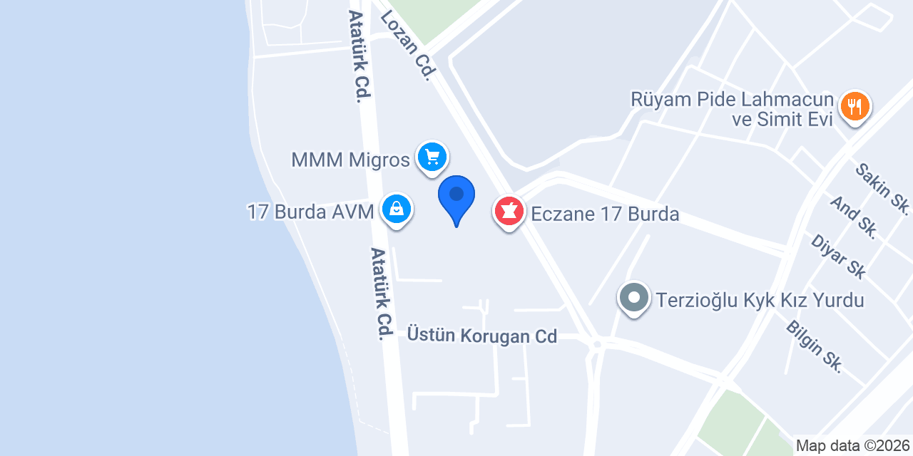 Örnek Terzi konumu