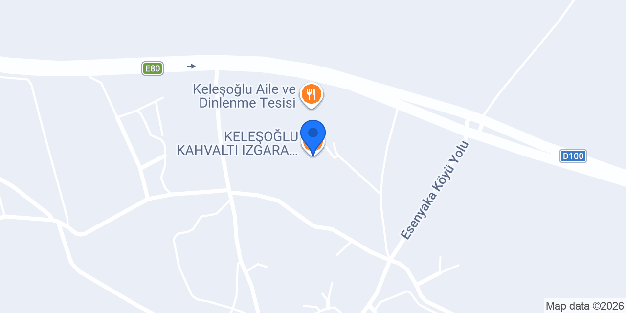 KELEŞOĞLU KAHVALTI IZGARA VE AİLE ÇAY BAHÇESİ konumu
