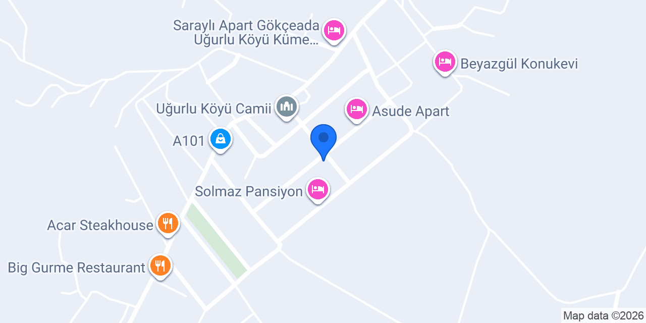 Sakin Pansiyon konumu