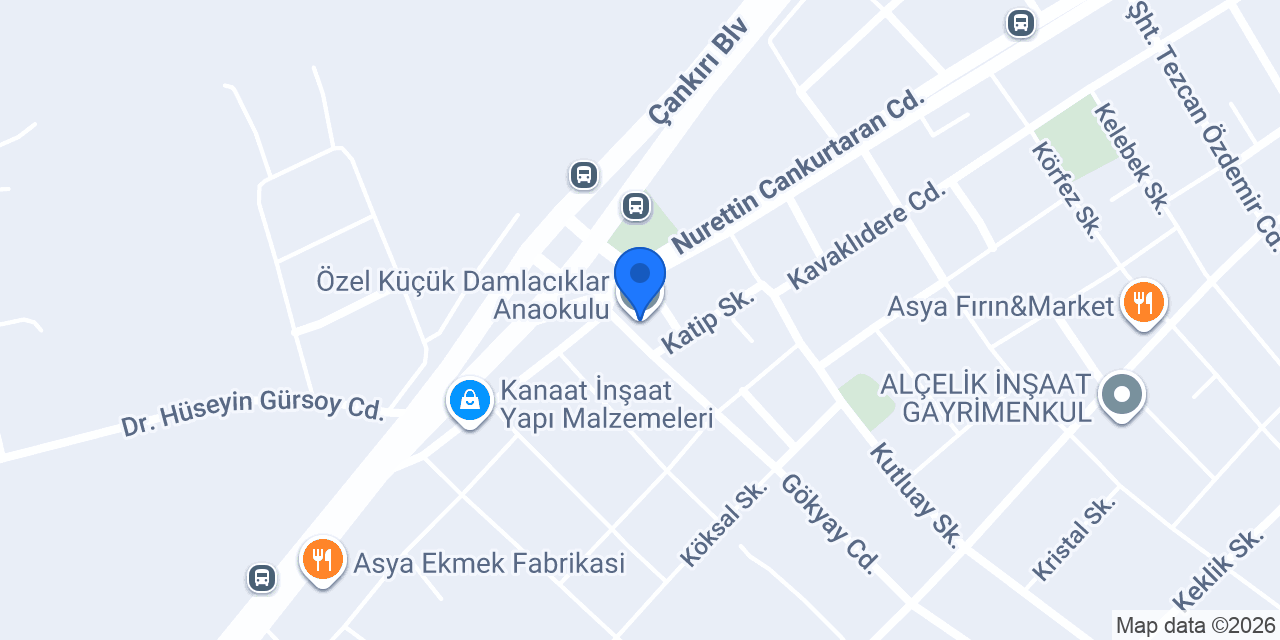 Özel Küçük Damlacıklar Anaokulu konumu