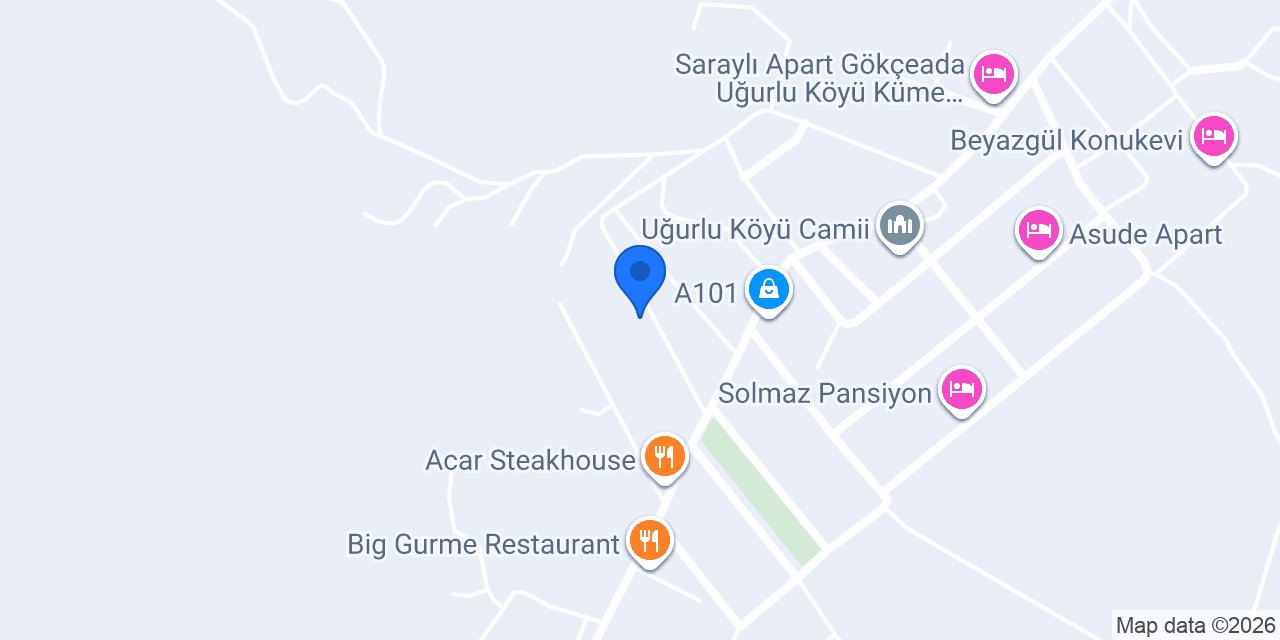 Damla Pansiyon konumu