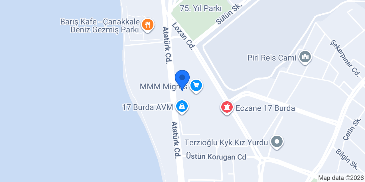 17 Burda Avm Taksi konumu
