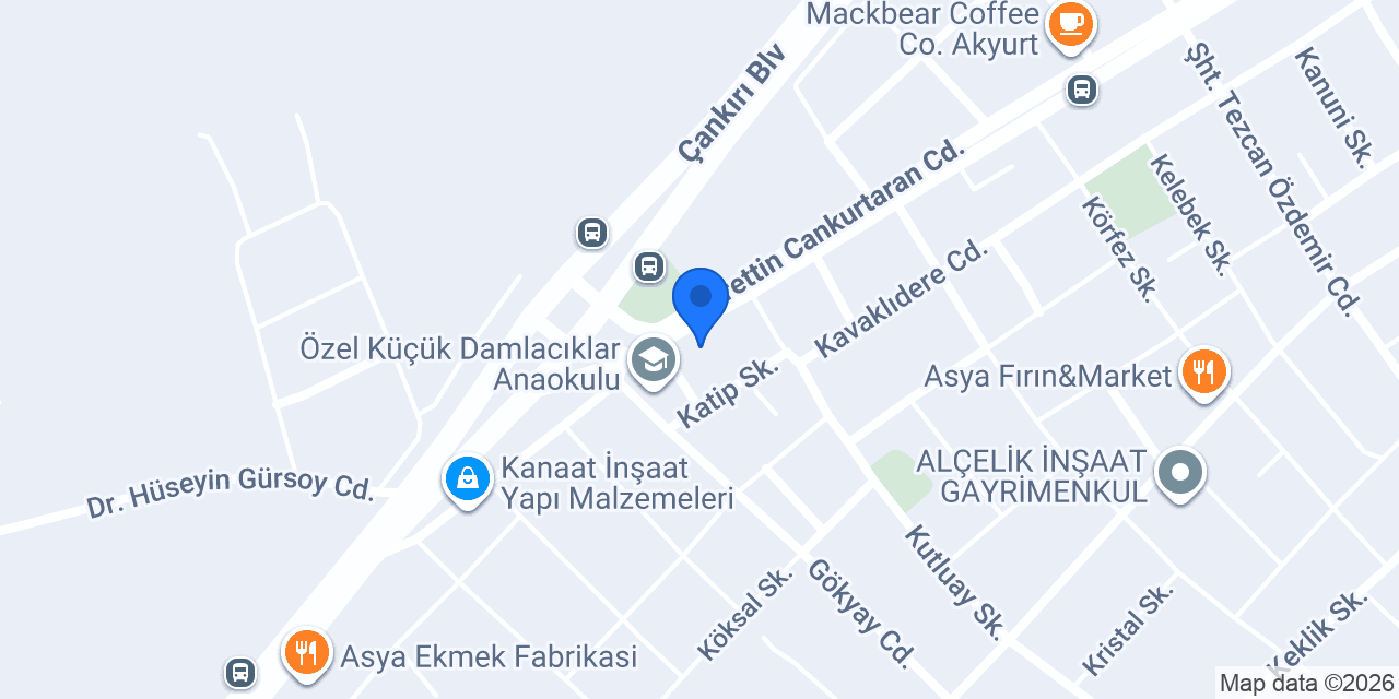 Akyurt Yatırım Emlak konumu