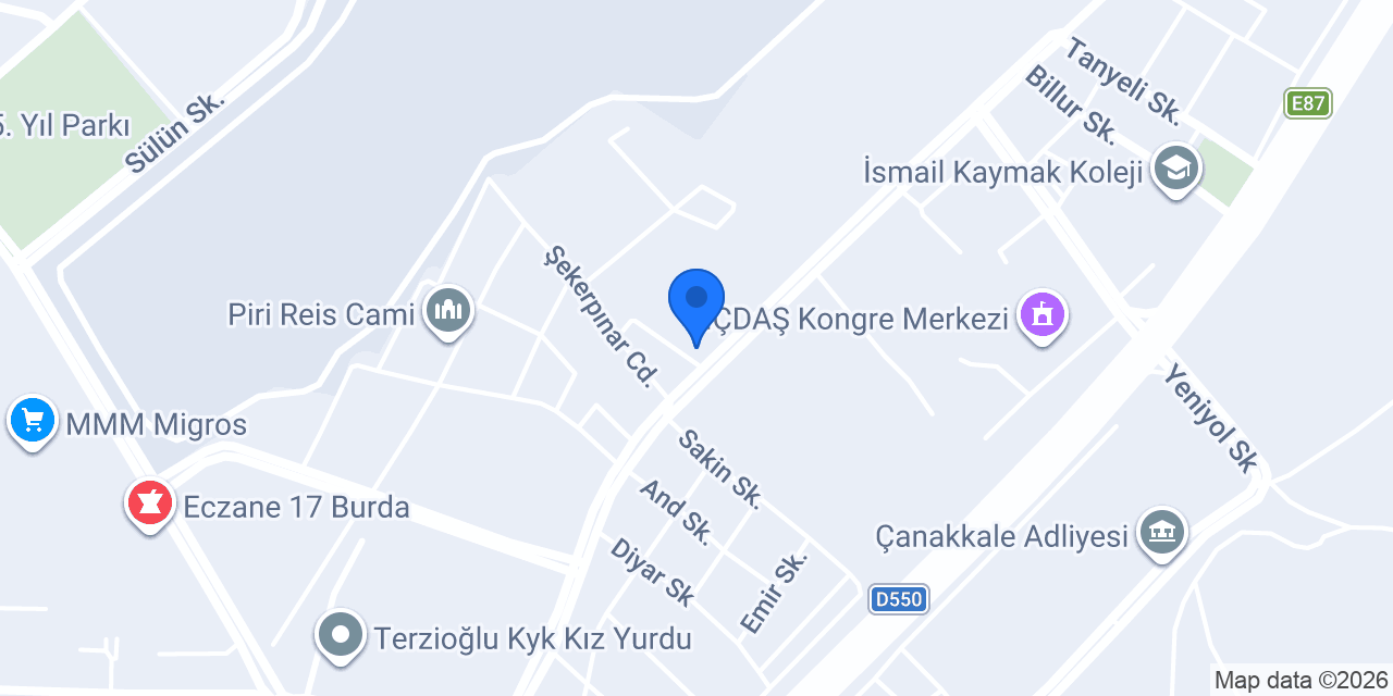 ÇOMÜ Eşya 17 konumu