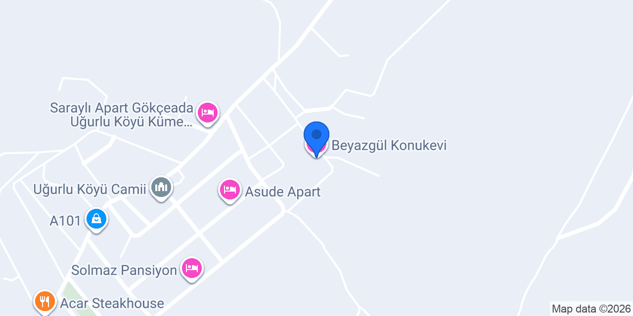 Beyazgül Konukevi konumu