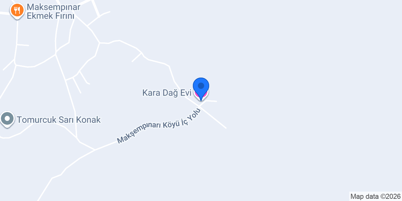 Kara Dağ Evi konumu