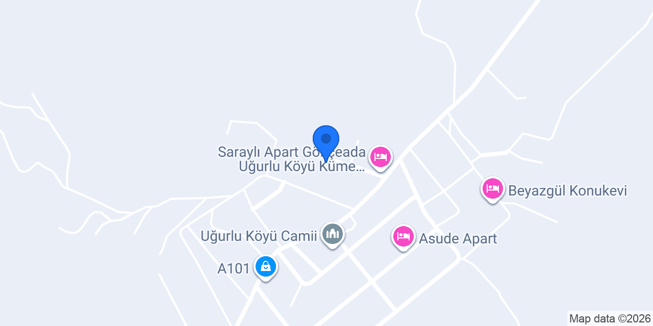 Uğurlu Apart Gökçeada konumu