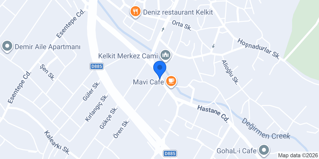 Şen Mobilya Kelkit konumu