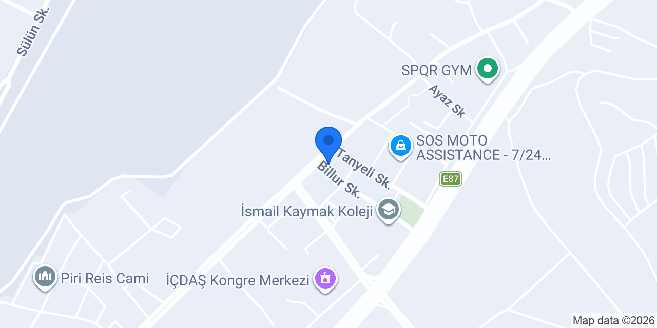 Arya 17 Yapı Malzemeleri konumu