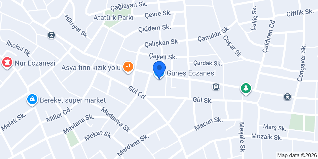 Güneş Eczanesi konumu