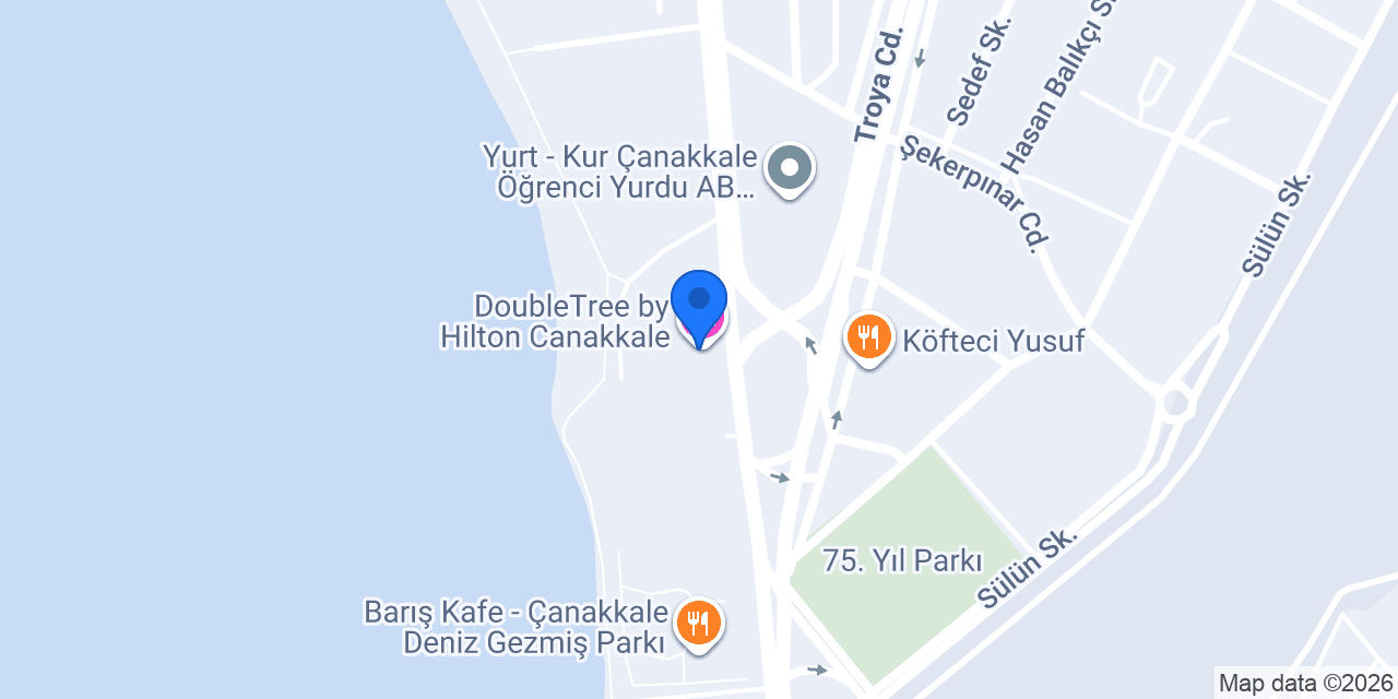 DoubleTree by Hilton Canakkale konumu