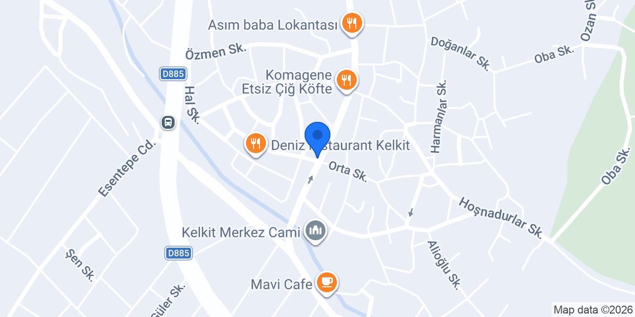 İdeal Sigorta Kelkit Şubesi konumu