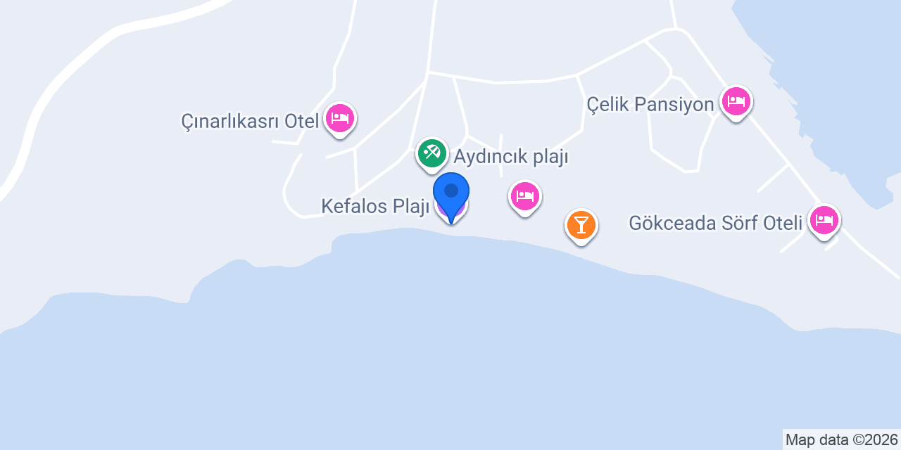 Kefalos Plajı konumu