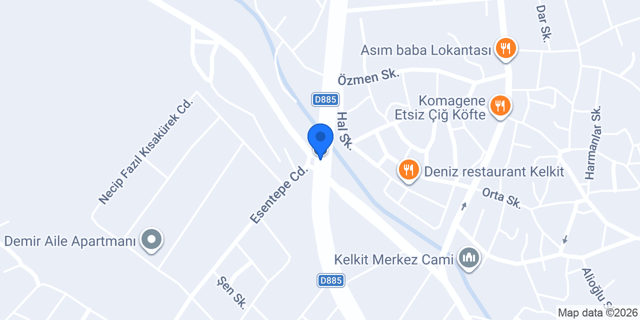Kelkit Oto Aksesuar konumu