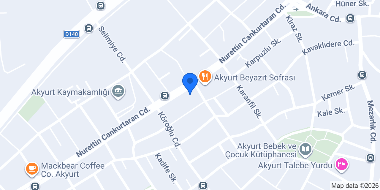 Akyurt Karacan Perdeci konumu