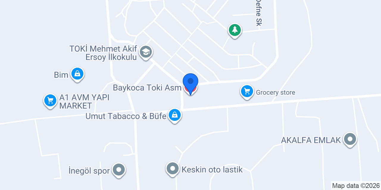 Baykoca Toki Asm konumu