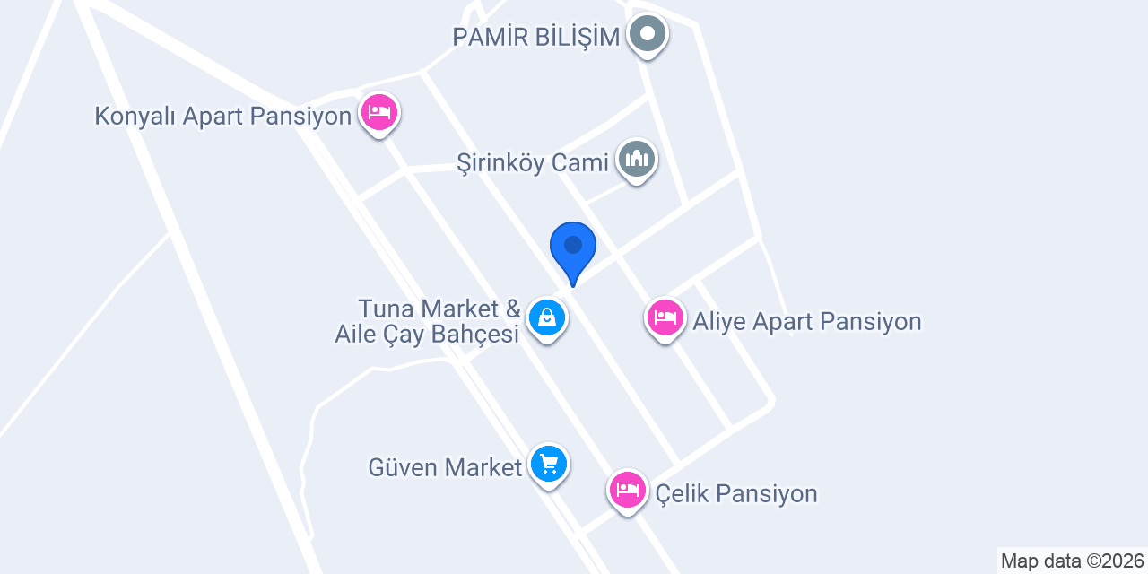Vizyon Pansiyon konumu