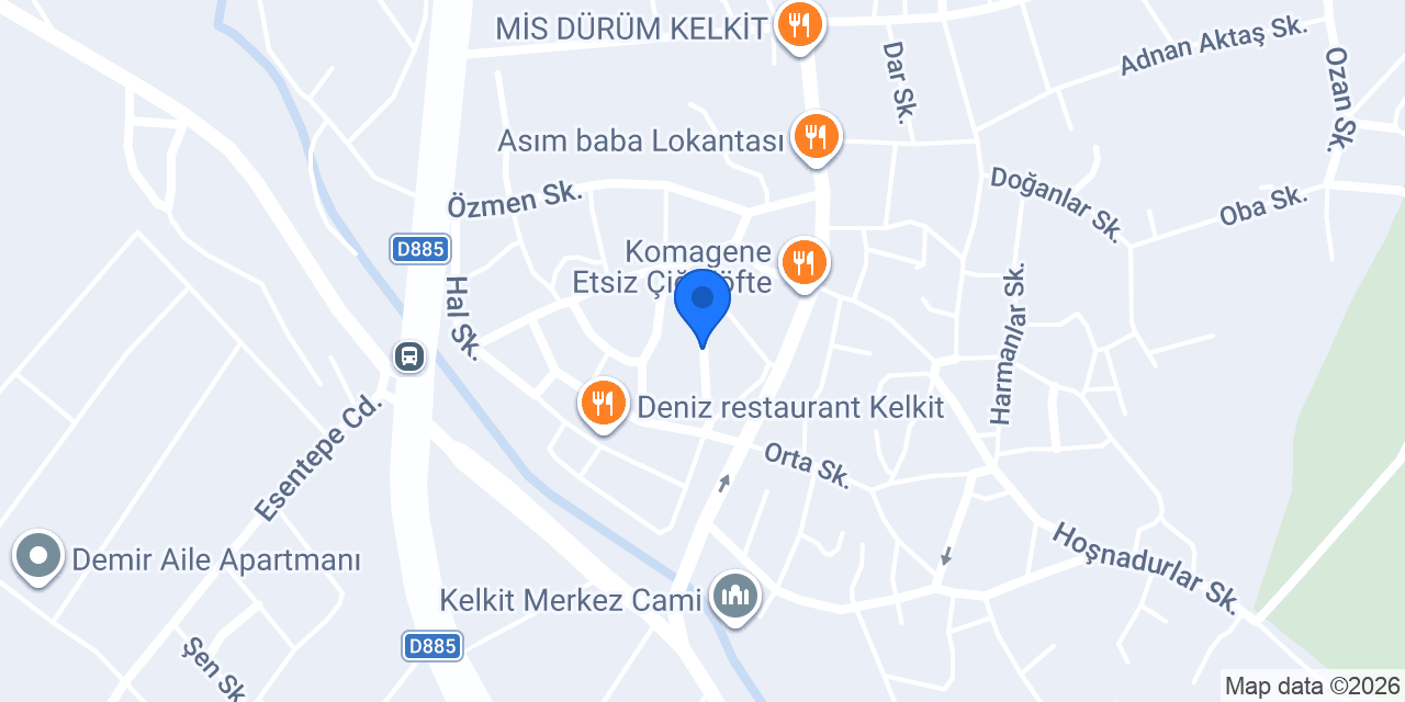 Kelkit Evden Eve Nakliyat konumu