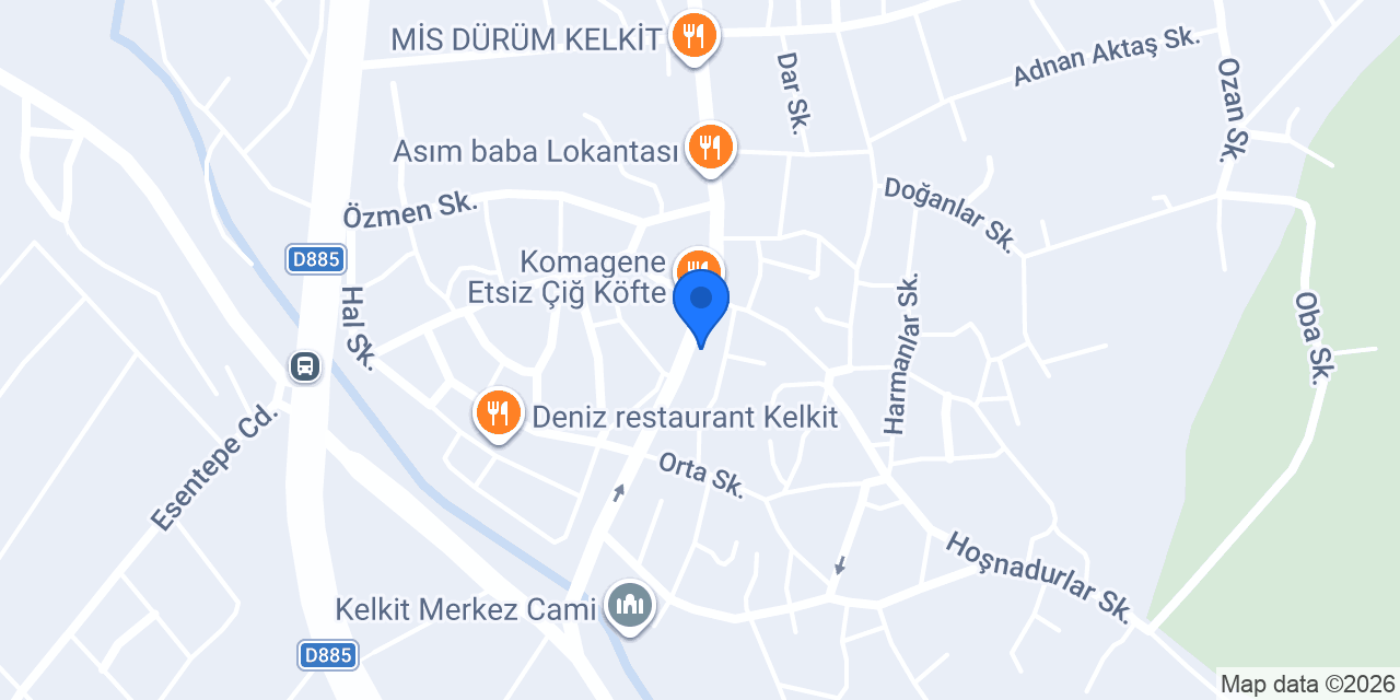 Kelkit Optik konumu