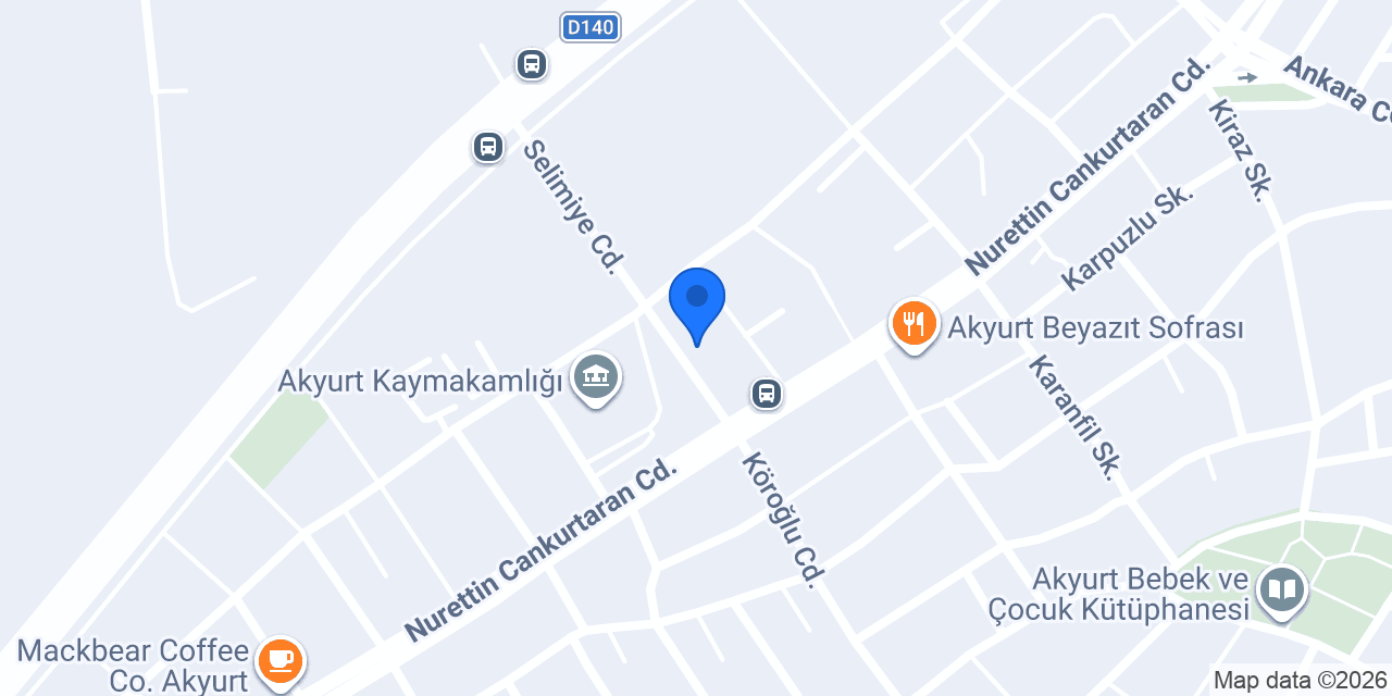 1528 Sayılı Akyurt Tarım Kredi Kooperatifi konumu