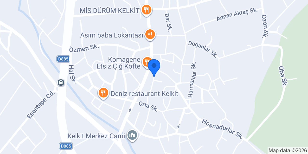 Kelkit Çilingir konumu