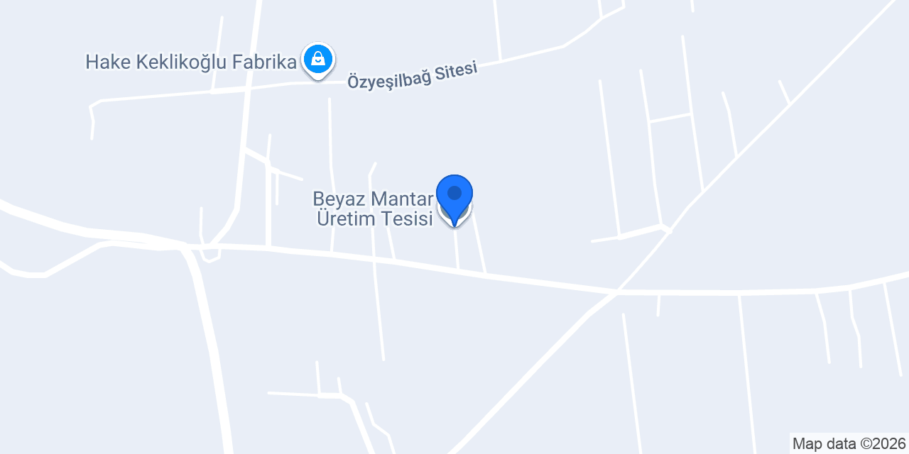 Beyaz Mantar Üretim Tesisi konumu