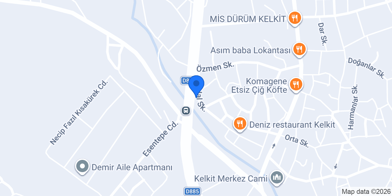 Kelkit Eymen asansör konumu