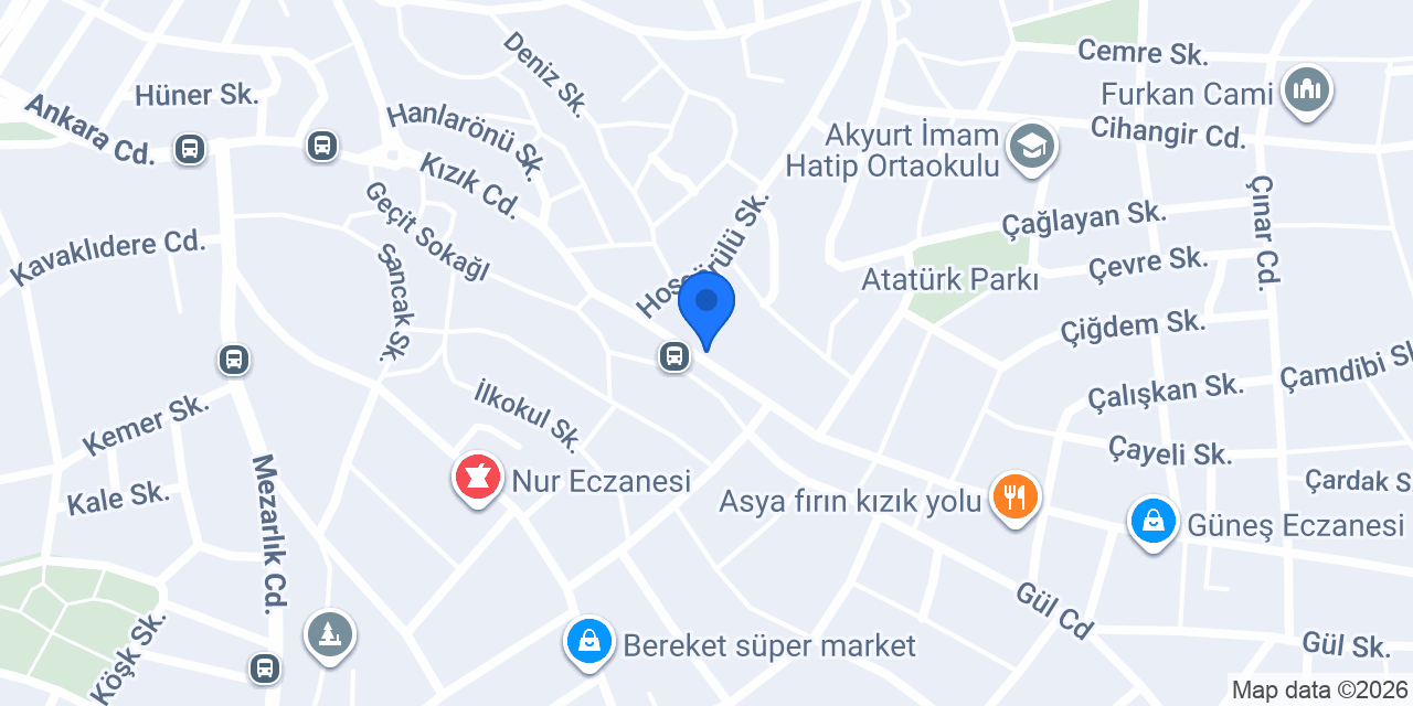 Akyurt Cemre Reklam konumu