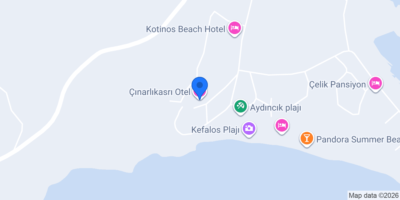 Çınarlıkasrı Otel konumu