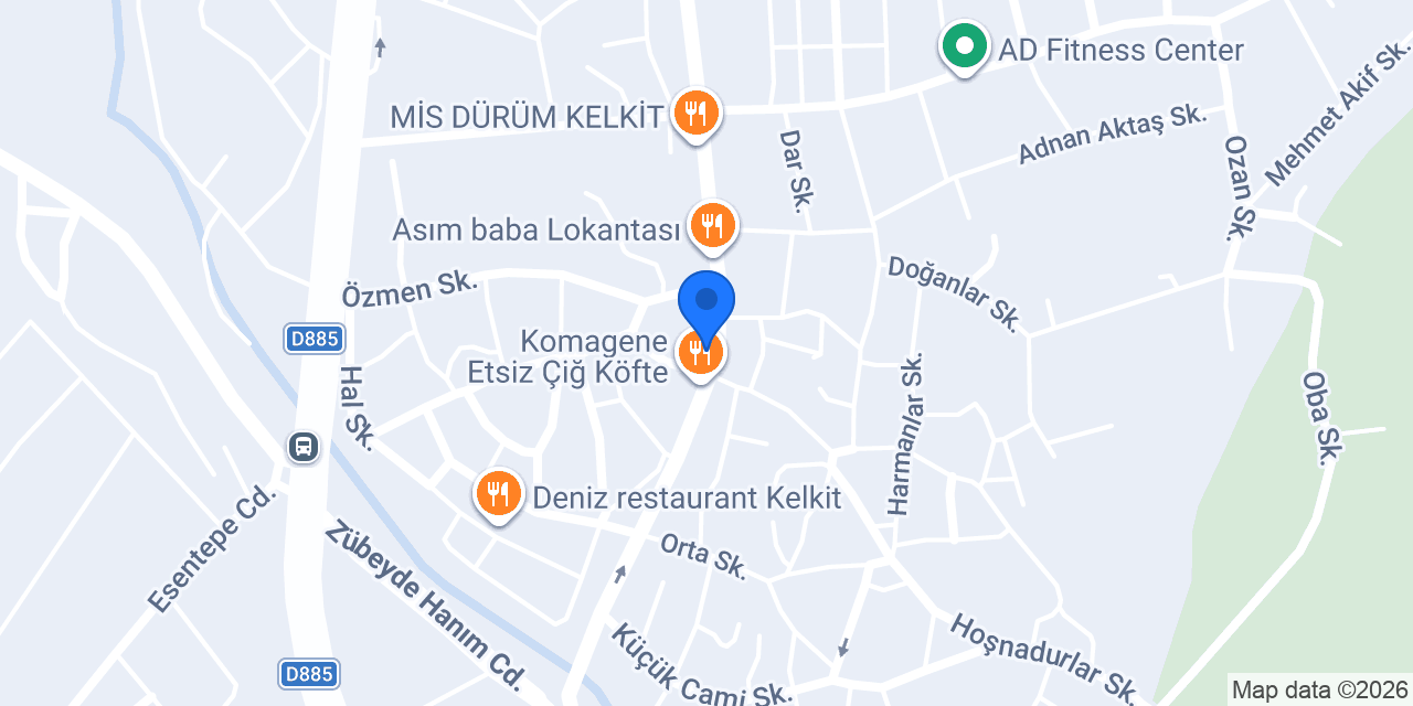 VakıfBank Kelkit Şubesi konumu