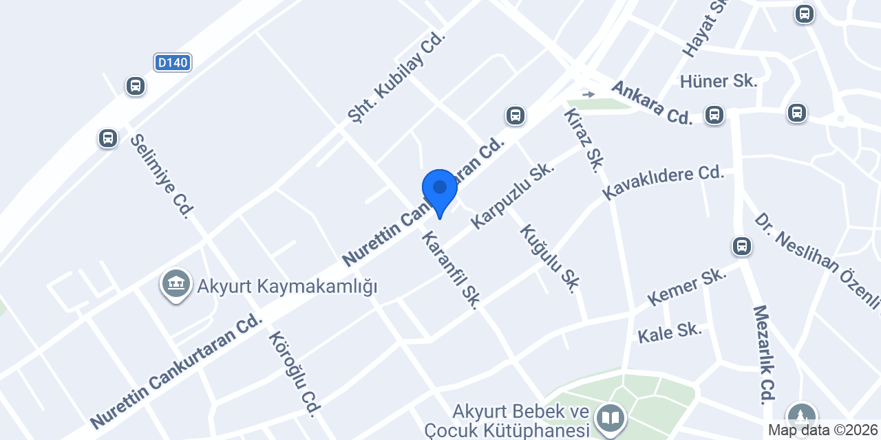 ASKİ AKYURT BÖLGE MÜDÜRLÜĞÜ konumu