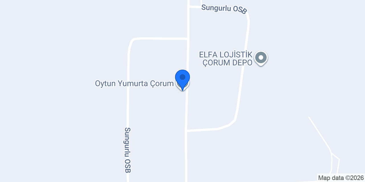 Oytun Yumurta Çorum konumu