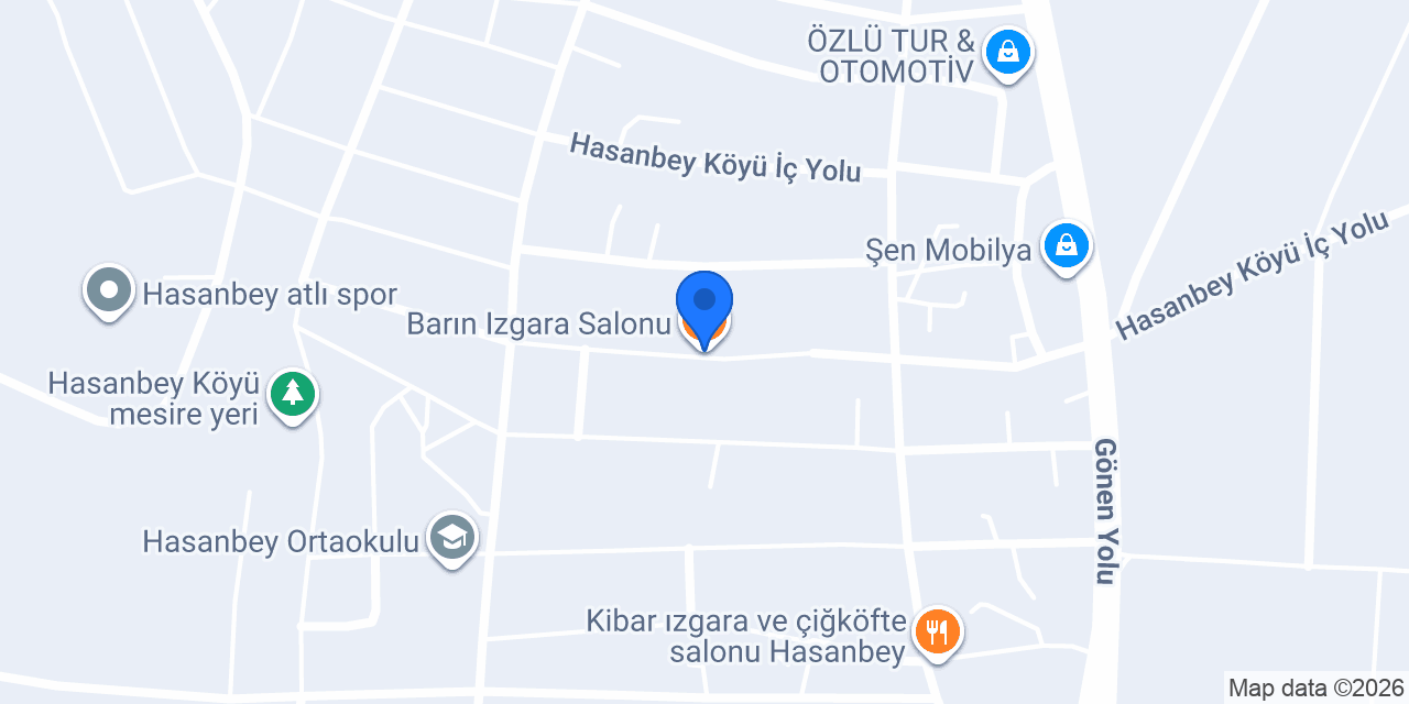Barın Izgara Salonu konumu