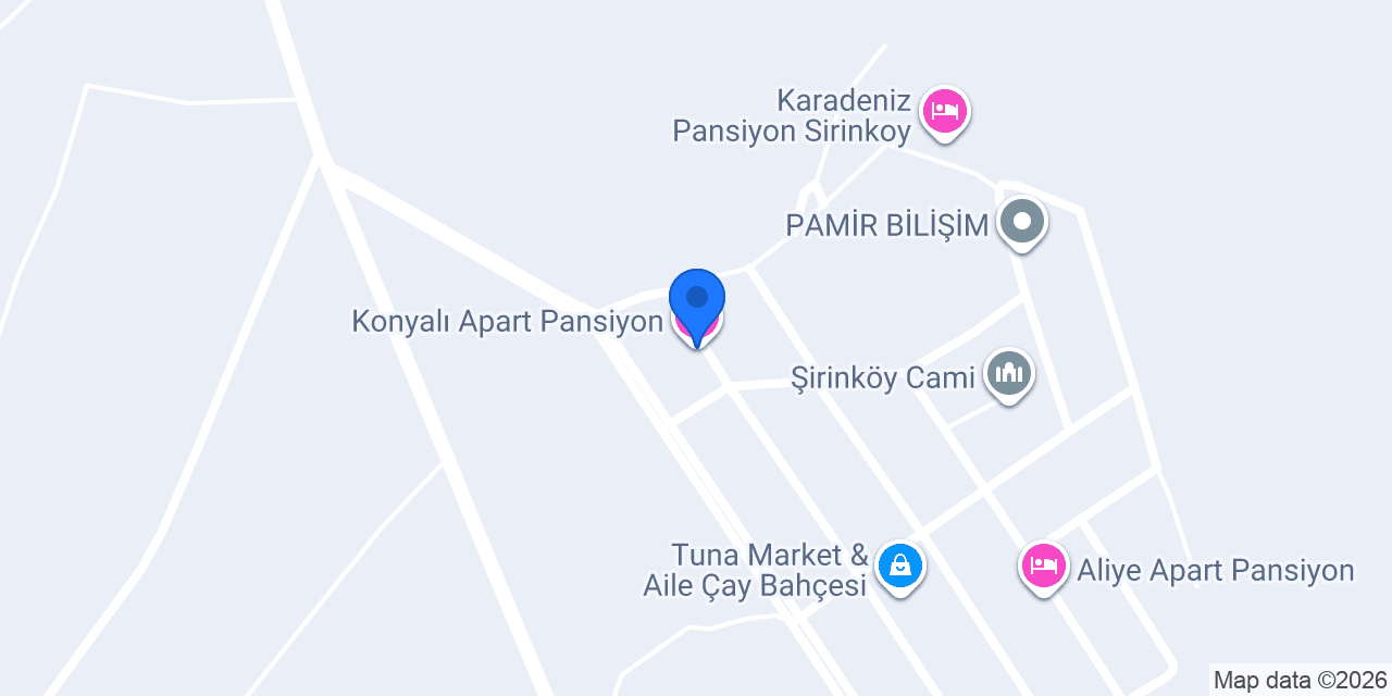 Konyalı Apart Pansiyon konumu