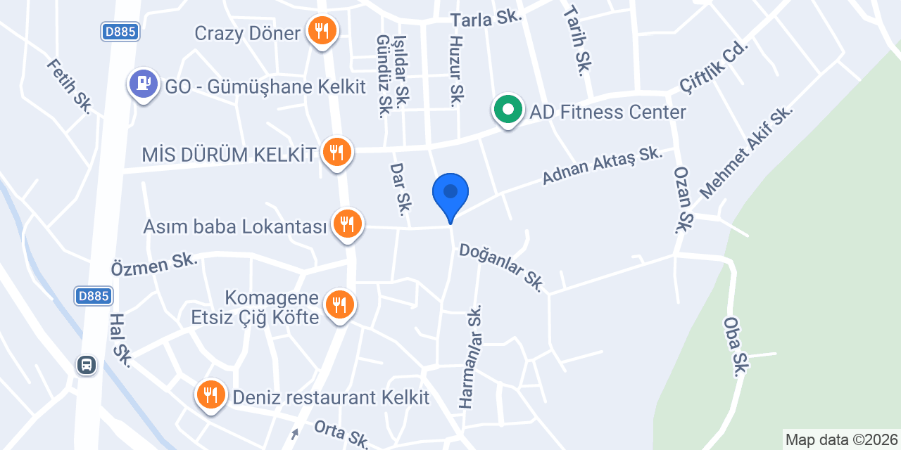 GÜMÜŞTAT MARKET konumu