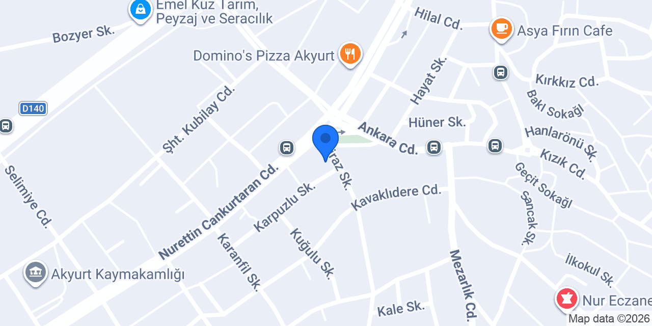 AKYURT SEBAT KURS konumu