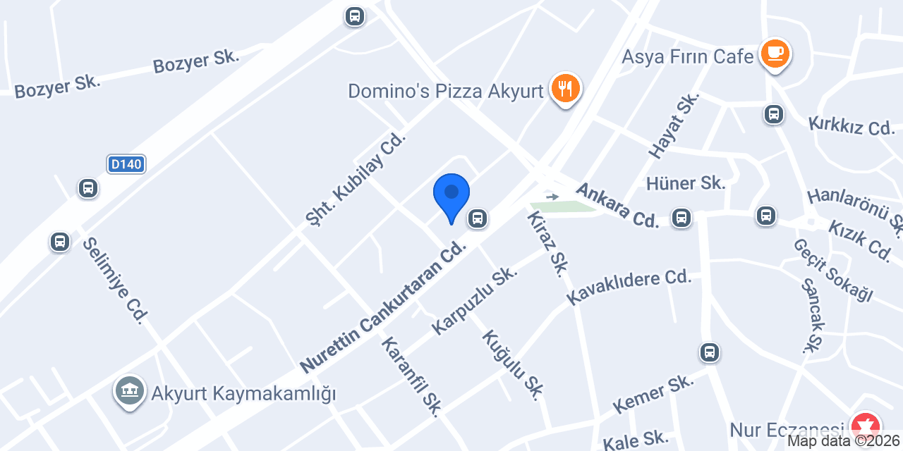 Akın Pide Akyurt konumu
