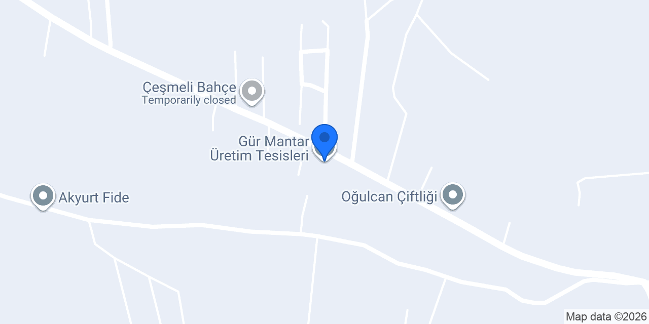 Gür Mantar Üretim Tesisleri konumu