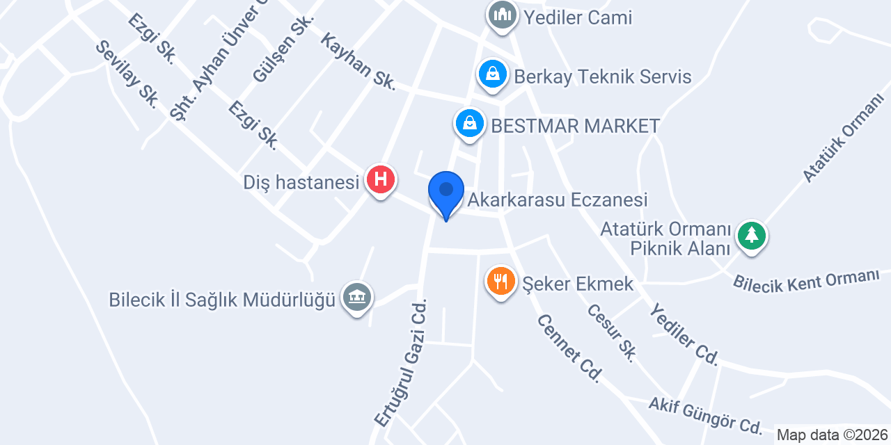 Akarkarasu Eczanesi konumu