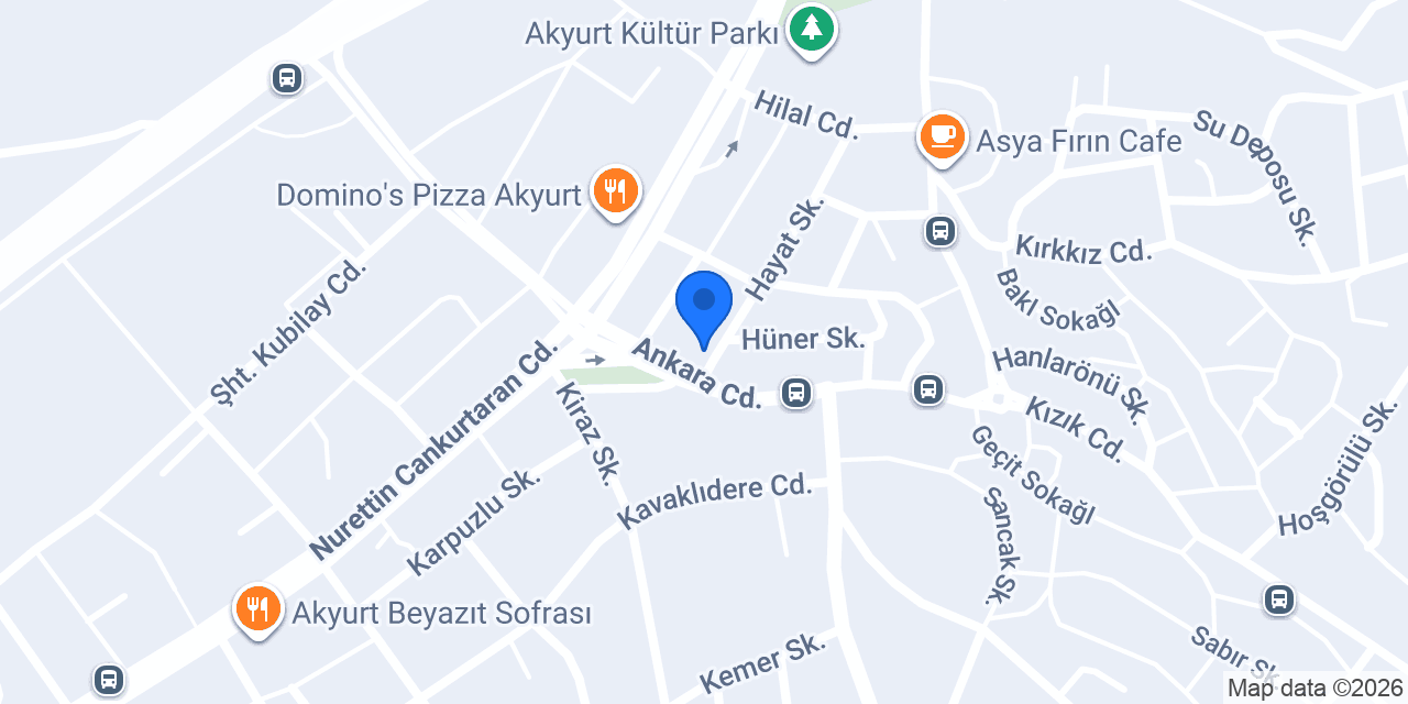 Halkbank Akyurt Şubesi konumu