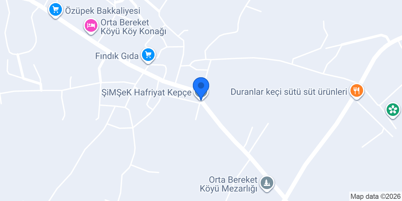 ŞiMŞeK Hafriyat Kepçe konumu
