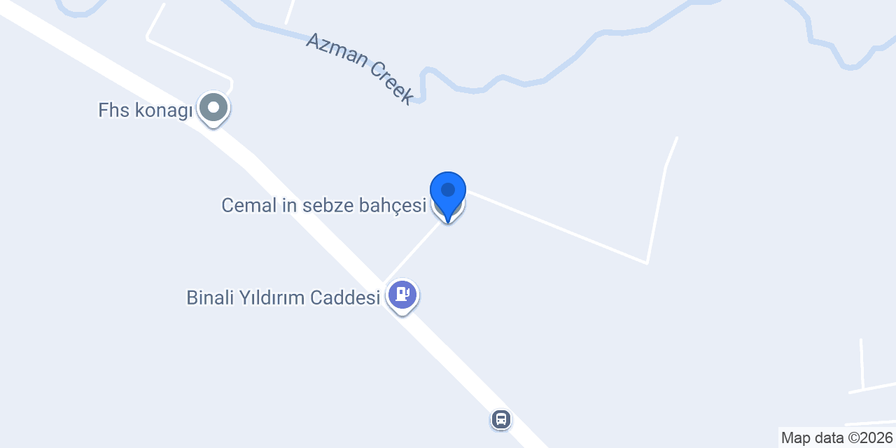 Cemal in sebze bahçesi konumu
